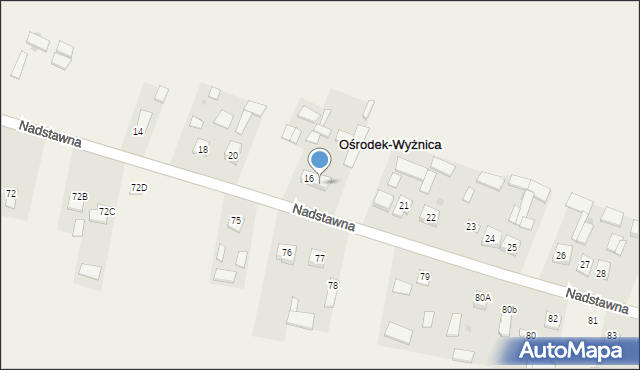 Ośrodek-Wyżnica, Nadstawna, 17, mapa Ośrodek-Wyżnica