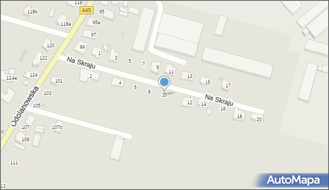 Ostrów Wielkopolski, Na Skraju, 10, mapa Ostrów Wielkopolski