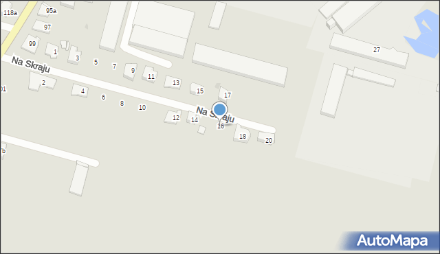 Ostrów Wielkopolski, Na Skraju, 16, mapa Ostrów Wielkopolski