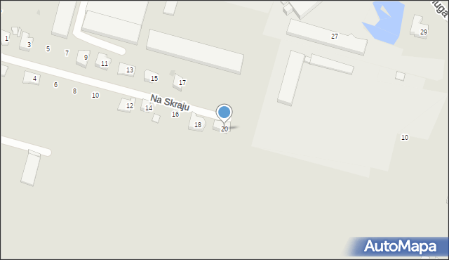 Ostrów Wielkopolski, Na Skraju, 20, mapa Ostrów Wielkopolski