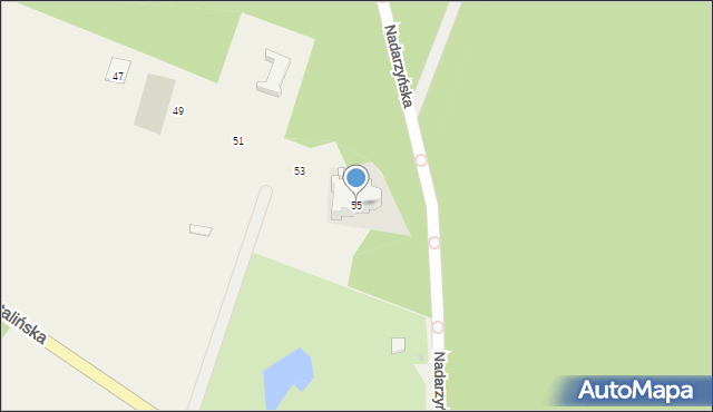 Otrębusy, Natalińska, 55, mapa Otrębusy