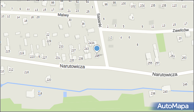 Otwock, Narutowicza Gabriela, 245, mapa Otwock