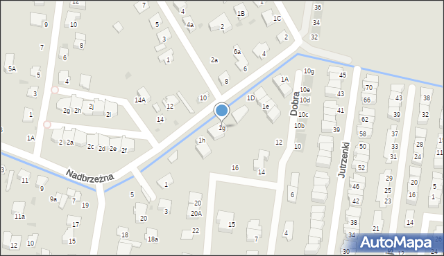 Ożarów Mazowiecki, Nadbrzeżna, 1g, mapa Ożarów Mazowiecki