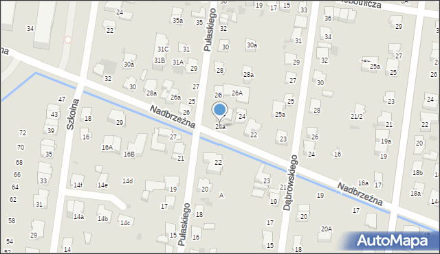 Ożarów Mazowiecki, Nadbrzeżna, 24a, mapa Ożarów Mazowiecki