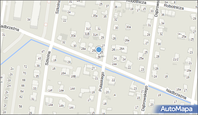 Ożarów Mazowiecki, Nadbrzeżna, 26, mapa Ożarów Mazowiecki