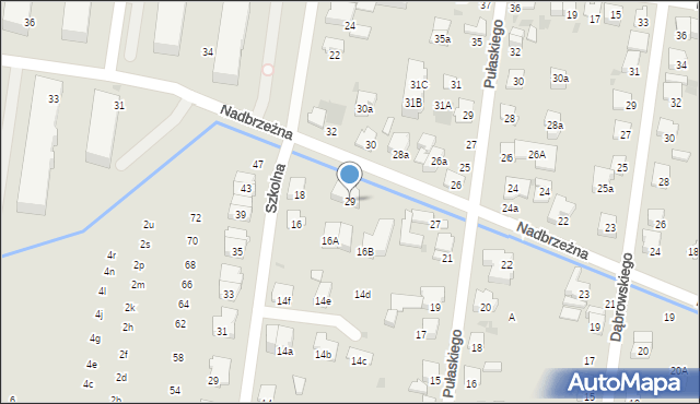 Ożarów Mazowiecki, Nadbrzeżna, 29, mapa Ożarów Mazowiecki