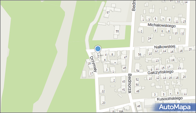 Piekary Śląskie, Nałkowskiej Zofii, 2, mapa Piekary Śląskie