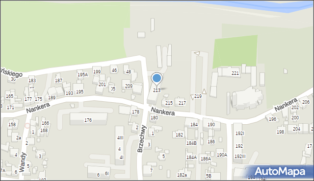 Piekary Śląskie, Nankera, bp., 213, mapa Piekary Śląskie