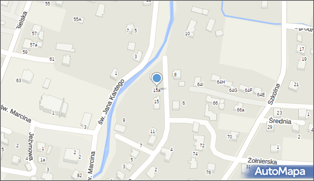 Pisarzowice, Nadbrzeżna, 15a, mapa Pisarzowice