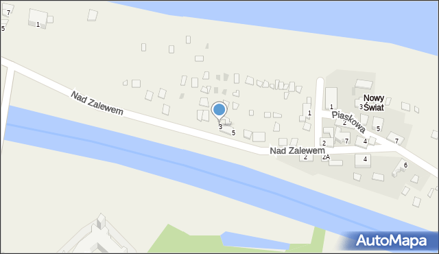 Pławniowice, Nad Zalewem, 3, mapa Pławniowice