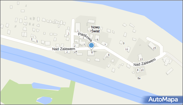 Pławniowice, Nad Zalewem, 4, mapa Pławniowice