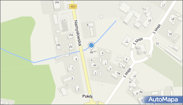 Pokój, Namysłowska, 6a, mapa Pokój