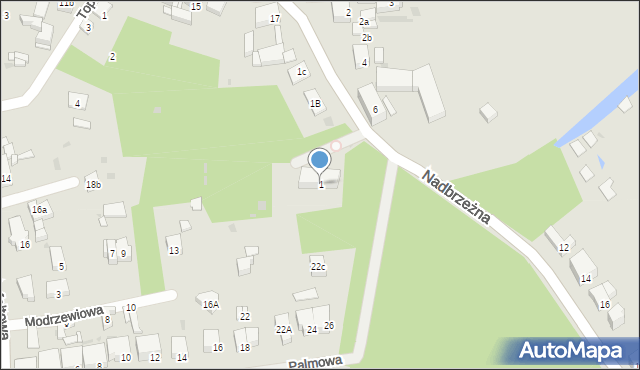 Police, Nadbrzeżna, 1, mapa Police