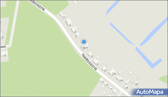 Police, Nadbrzeżna, 18, mapa Police