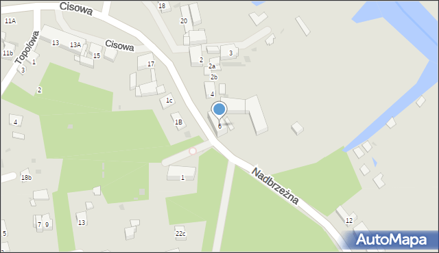 Police, Nadbrzeżna, 6, mapa Police