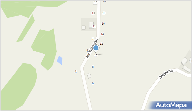 Pomieczyno, Na Wzgórzu, 10, mapa Pomieczyno