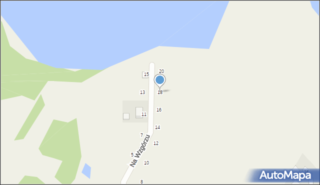 Pomieczyno, Na Wzgórzu, 18, mapa Pomieczyno