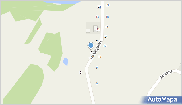 Pomieczyno, Na Wzgórzu, 5, mapa Pomieczyno