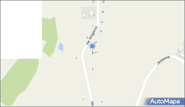 Pomieczyno, Na Wzgórzu, 8, mapa Pomieczyno