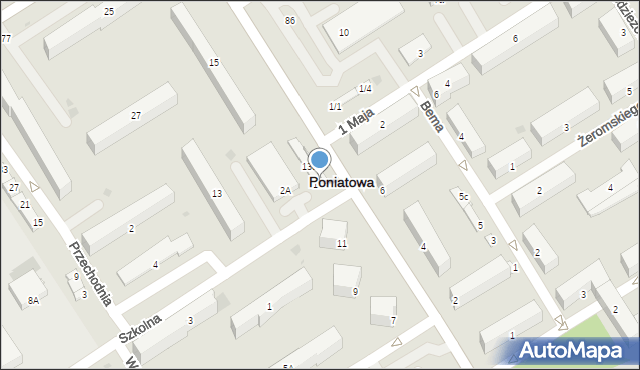 Poniatowa, Nałęczowska, 13a, mapa Poniatowa