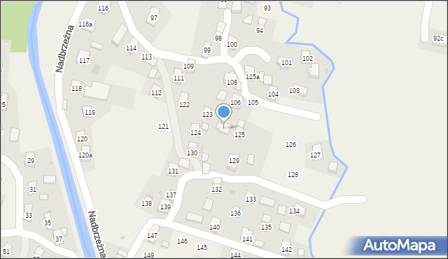 Posada Górna, Nadbrzeżna, 125a, mapa Posada Górna