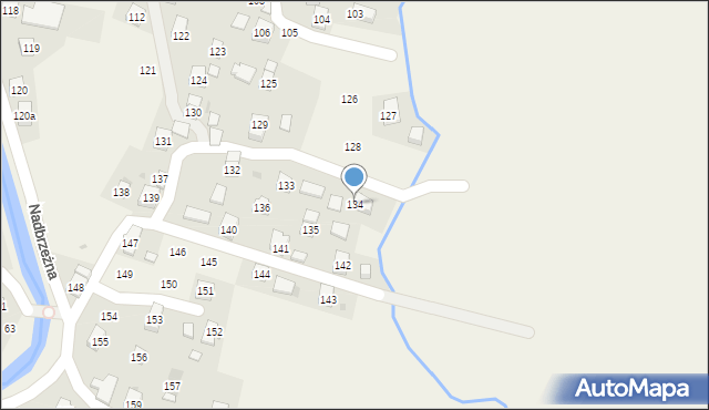 Posada Górna, Nadbrzeżna, 134, mapa Posada Górna