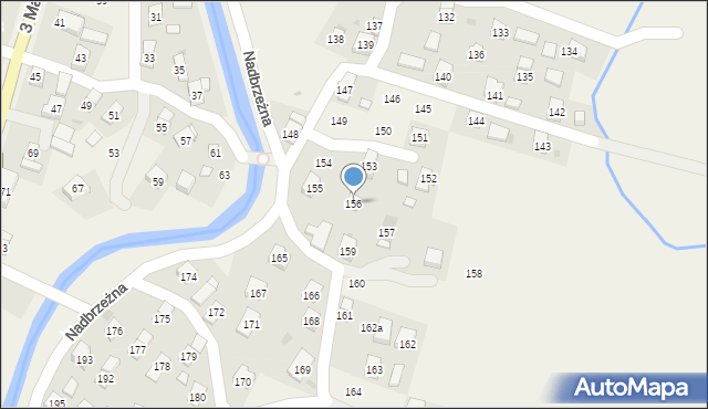 Posada Górna, Nadbrzeżna, 156, mapa Posada Górna