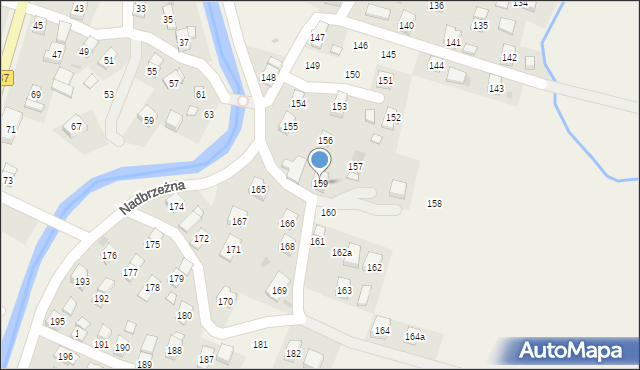 Posada Górna, Nadbrzeżna, 159, mapa Posada Górna