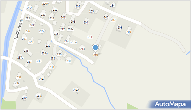 Posada Górna, Nadbrzeżna, 210, mapa Posada Górna