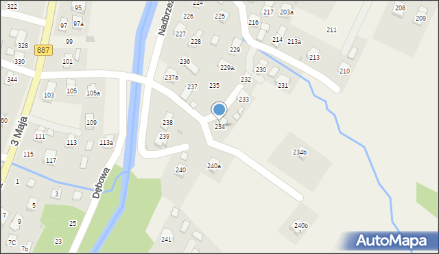 Posada Górna, Nadbrzeżna, 234, mapa Posada Górna