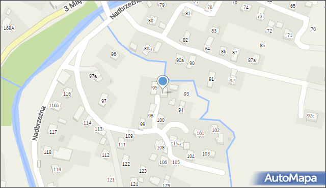 Posada Górna, Nadbrzeżna, 95a, mapa Posada Górna