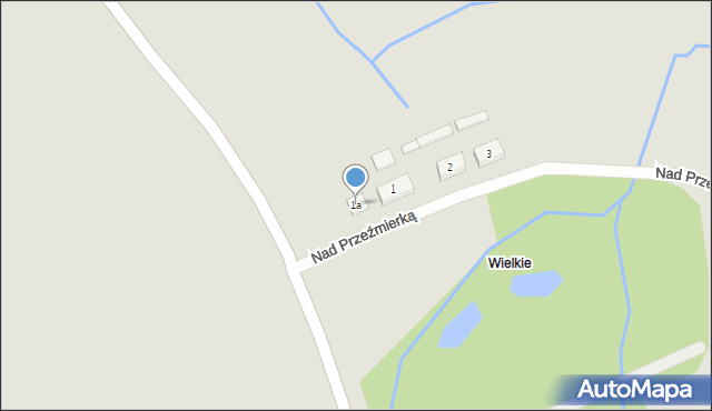 Poznań, Nad Przeźmierką, 1a, mapa Poznania