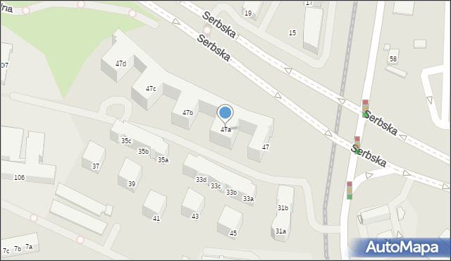 Poznań, Naramowicka, 47a, mapa Poznania