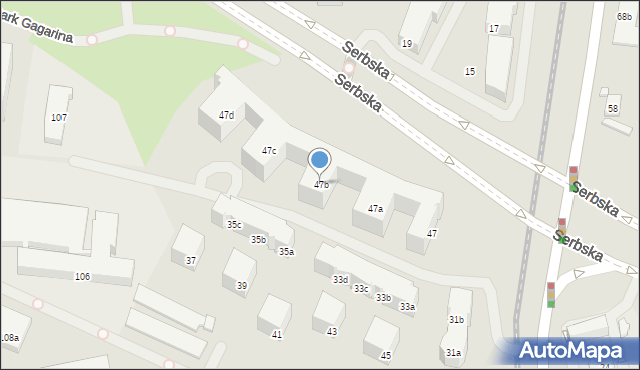 Poznań, Naramowicka, 47b, mapa Poznania