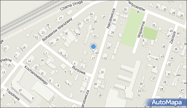 Pruszków, Narutowicza Gabriela, 19, mapa Pruszków