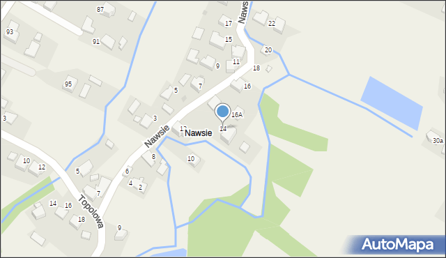 Przeciszów, Nawsie, 14, mapa Przeciszów