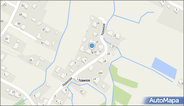 Przeciszów, Nawsie, 9, mapa Przeciszów