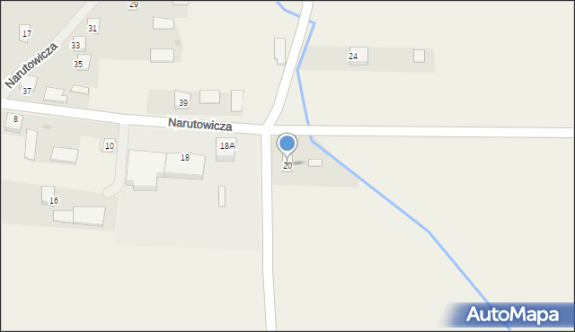Przesmyki, Narutowicza Gabriela, 20, mapa Przesmyki