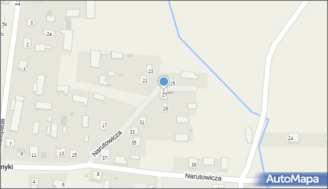 Przesmyki, Narutowicza Gabriela, 27, mapa Przesmyki