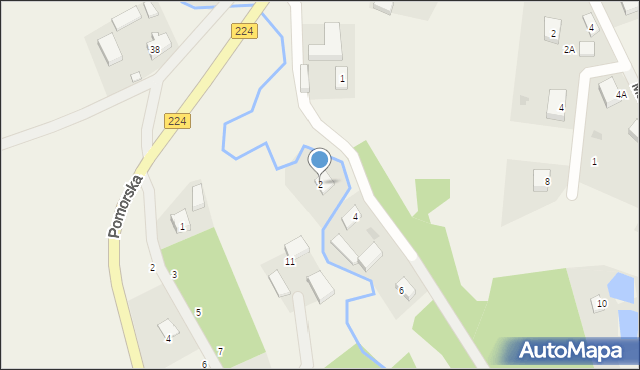 Przetoczyno, Nadrzeczna, 2, mapa Przetoczyno