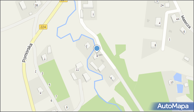 Przetoczyno, Nadrzeczna, 4, mapa Przetoczyno