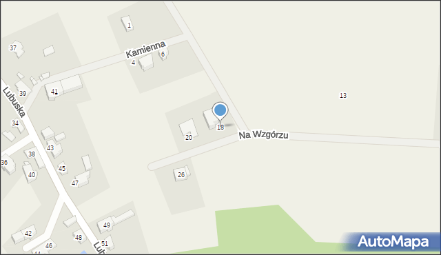 Przytok, Na Wzgórzu, 18, mapa Przytok