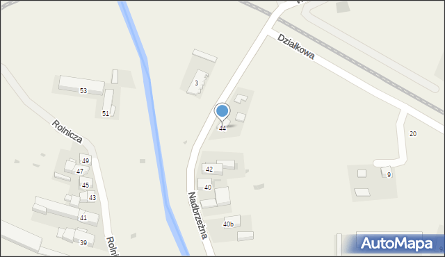 Pszenno, Nadbrzeżna, 44, mapa Pszenno