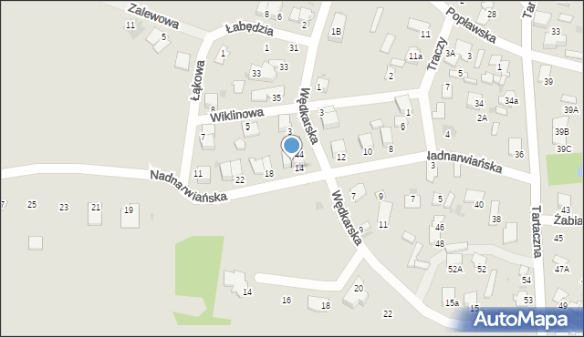 Pułtusk, Nadnarwiańska, 16, mapa Pułtusk