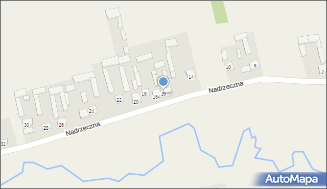 Pustelnik, Nadrzeczna, 16, mapa Pustelnik