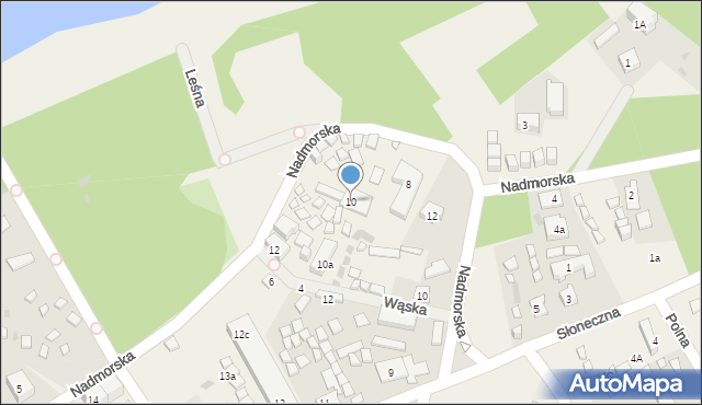 Pustkowo, Nadmorska, 10, mapa Pustkowo