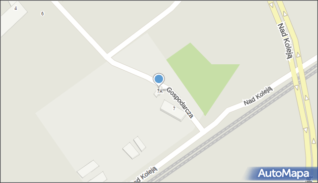 Racibórz, Nad Koleją, 7A, mapa Racibórz