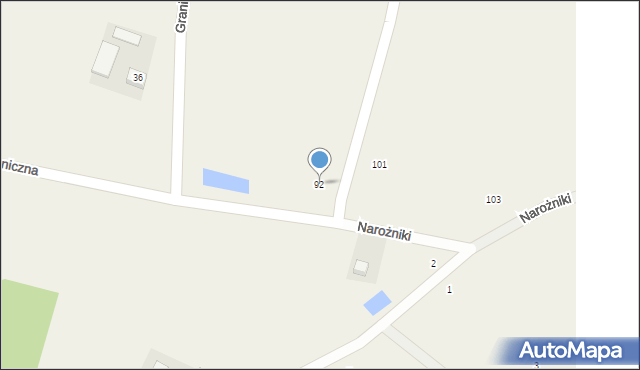 Radgoszcz, Narożniki, 92, mapa Radgoszcz