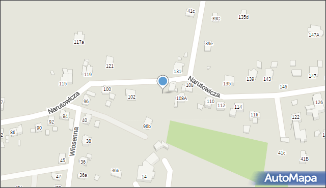 Radlin, Narutowicza Gabriela, 100, mapa Radlin