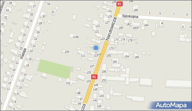 Radomsko, Narutowicza Gabriela, 113, mapa Radomsko